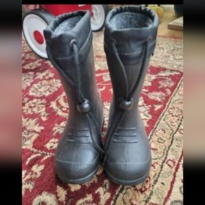 Kids winter wool lined waterproof boots